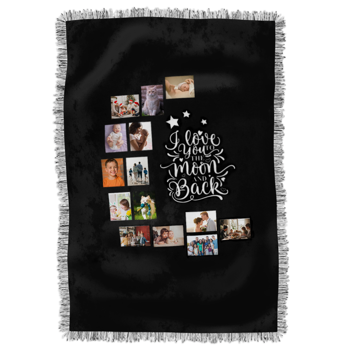 Custom “I Love You to the Moon and Back” Blanket