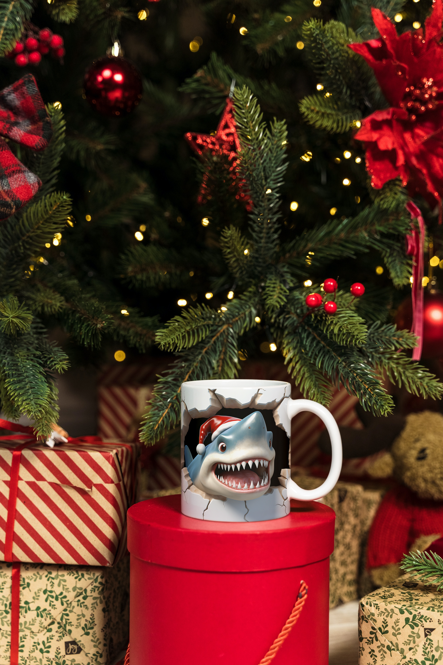 Christmas Shark Mug