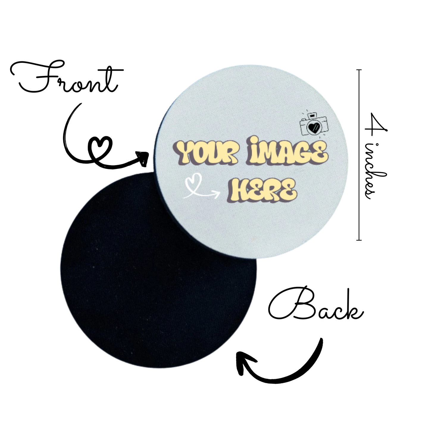 Custom Round Neoprene Coasters