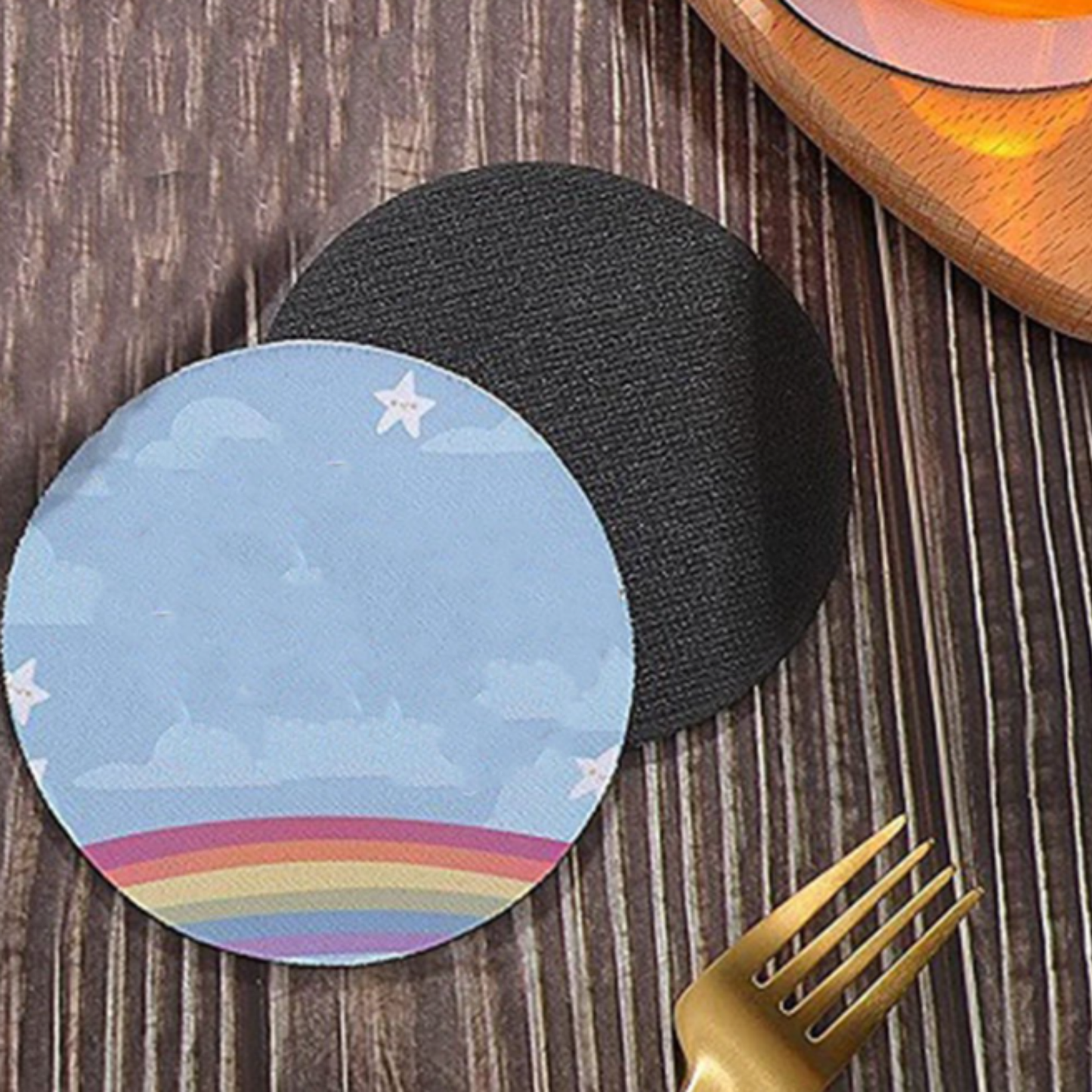 Custom Round Neoprene Coasters