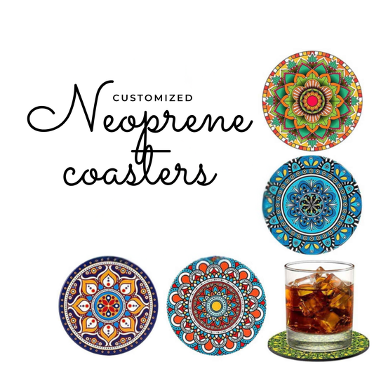 Custom Round Neoprene Coasters